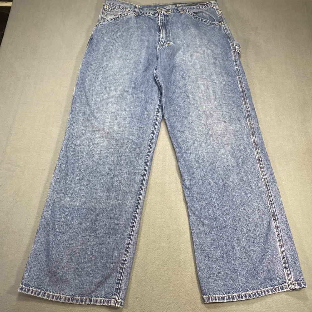 Vintage Lucky Brand Dungarees Carpenter Jeans Mens 36x32 90s Y2K
